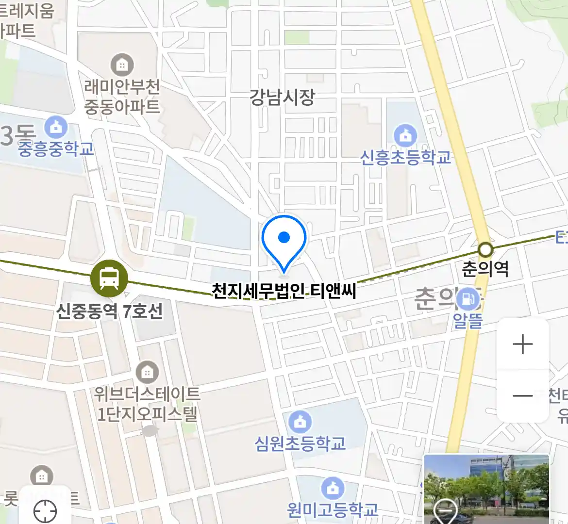 천지세무법인 티앤씨 위치