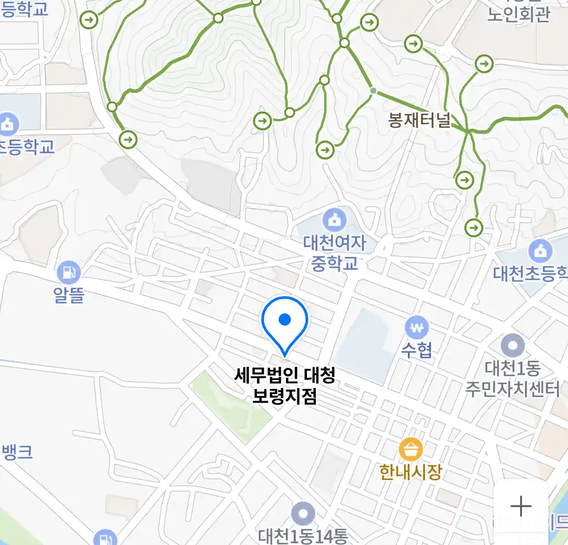 세무법인 대청 보령지점 위치