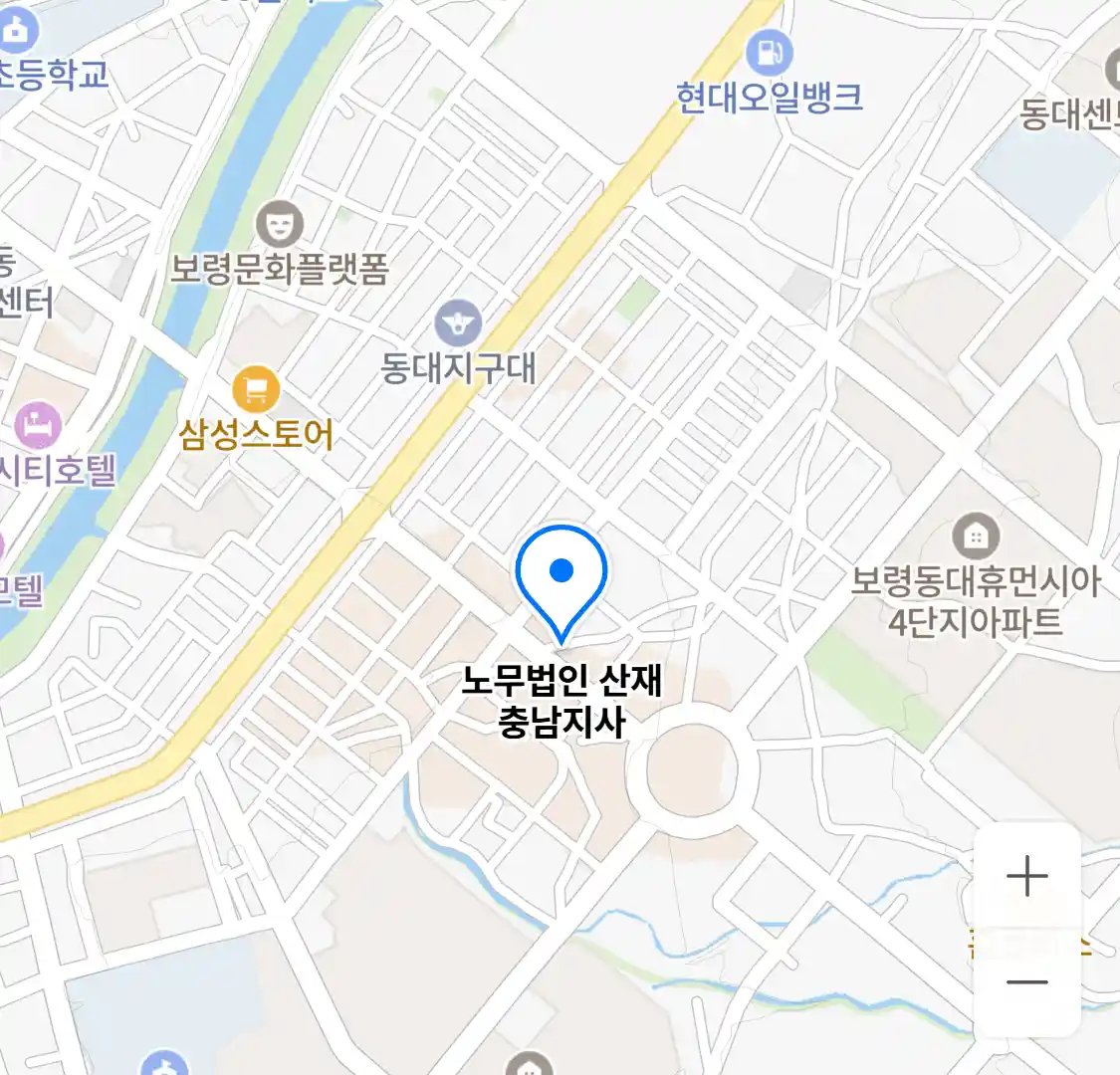 노무법인 산재 충남지사 지도