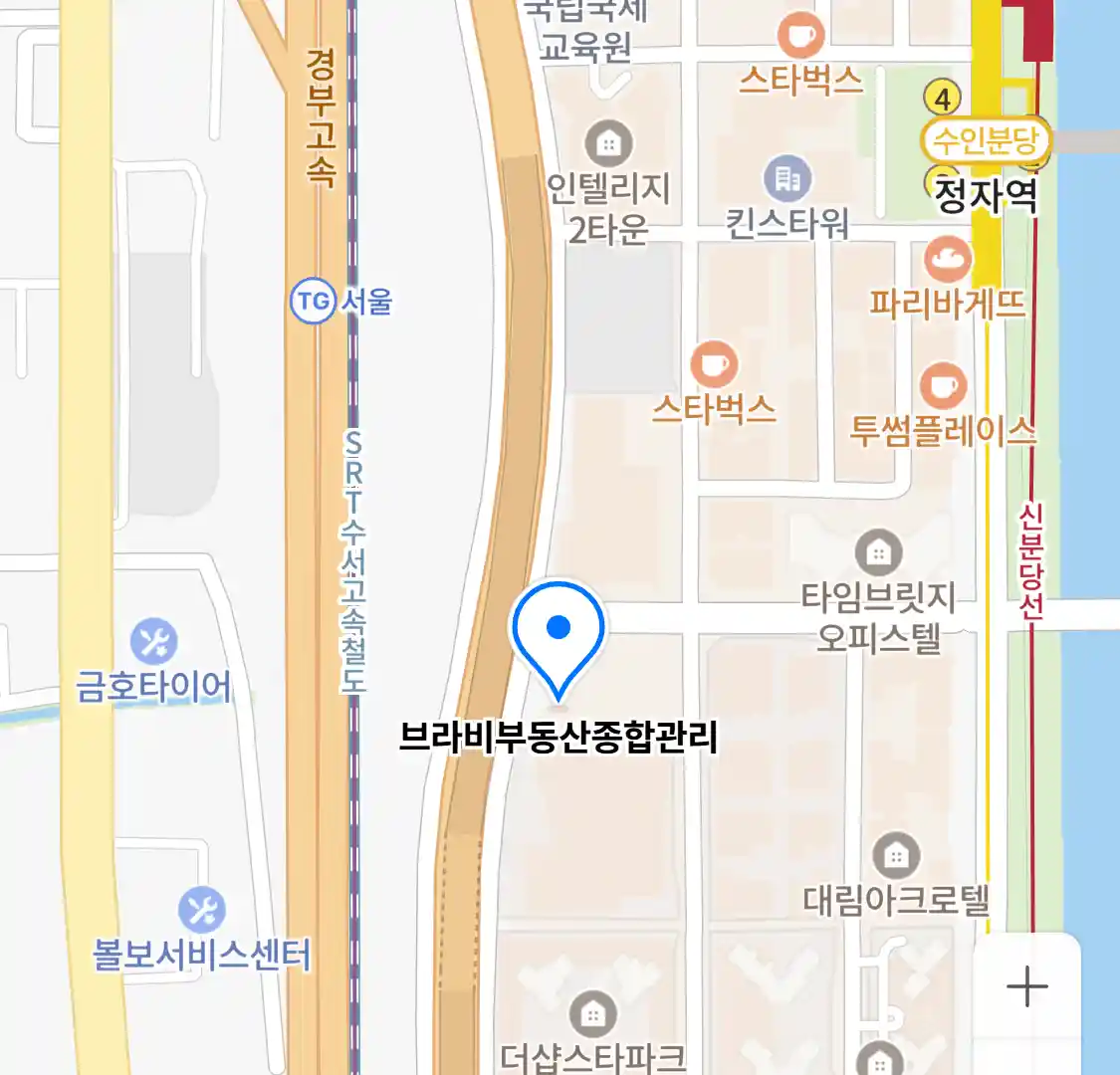 브라비부동산종합관리 위치