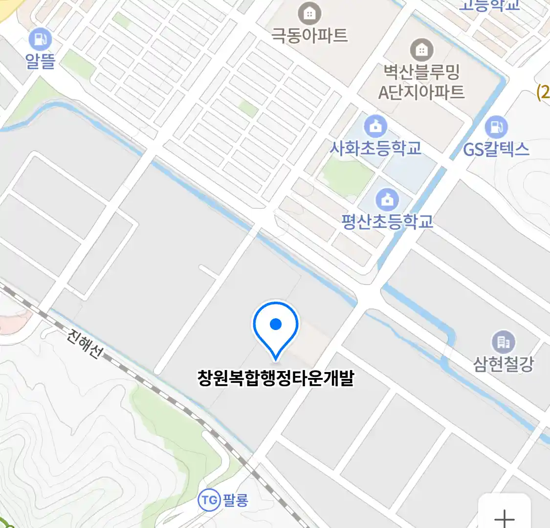 창원복합행정타운개발 위치