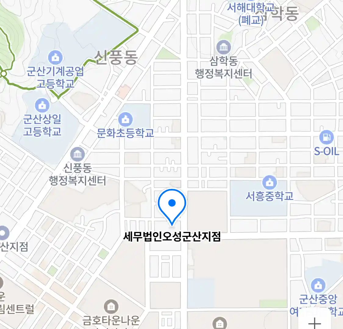 세무법인오성군산지점 위치