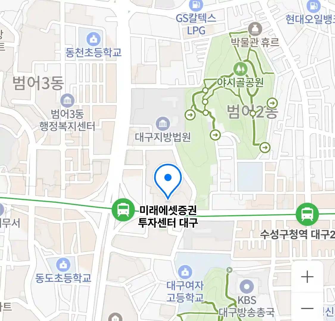 미래에셋증권 투자센터 대구 위치