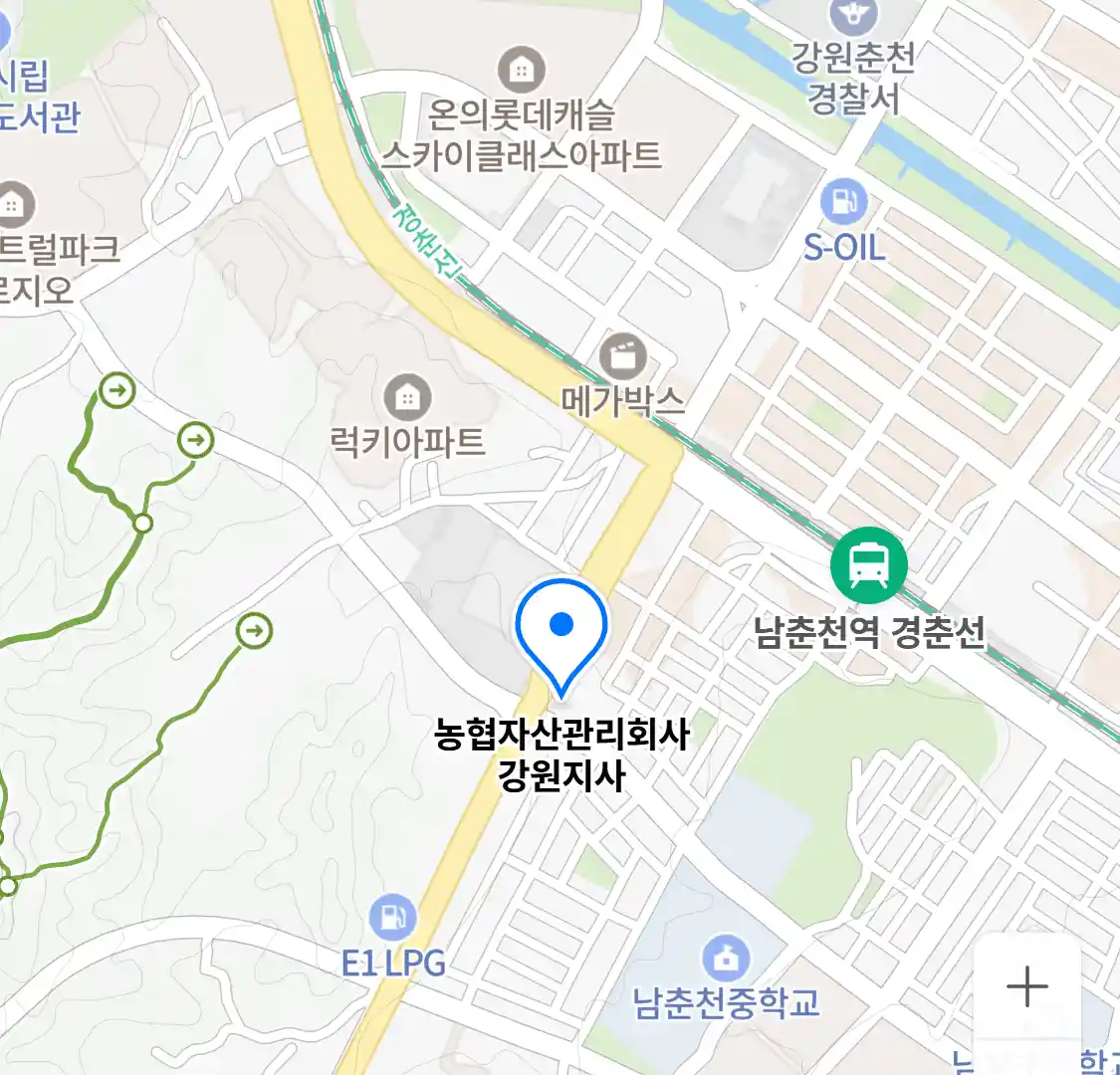 농협자산관리회사 강원지사 위치