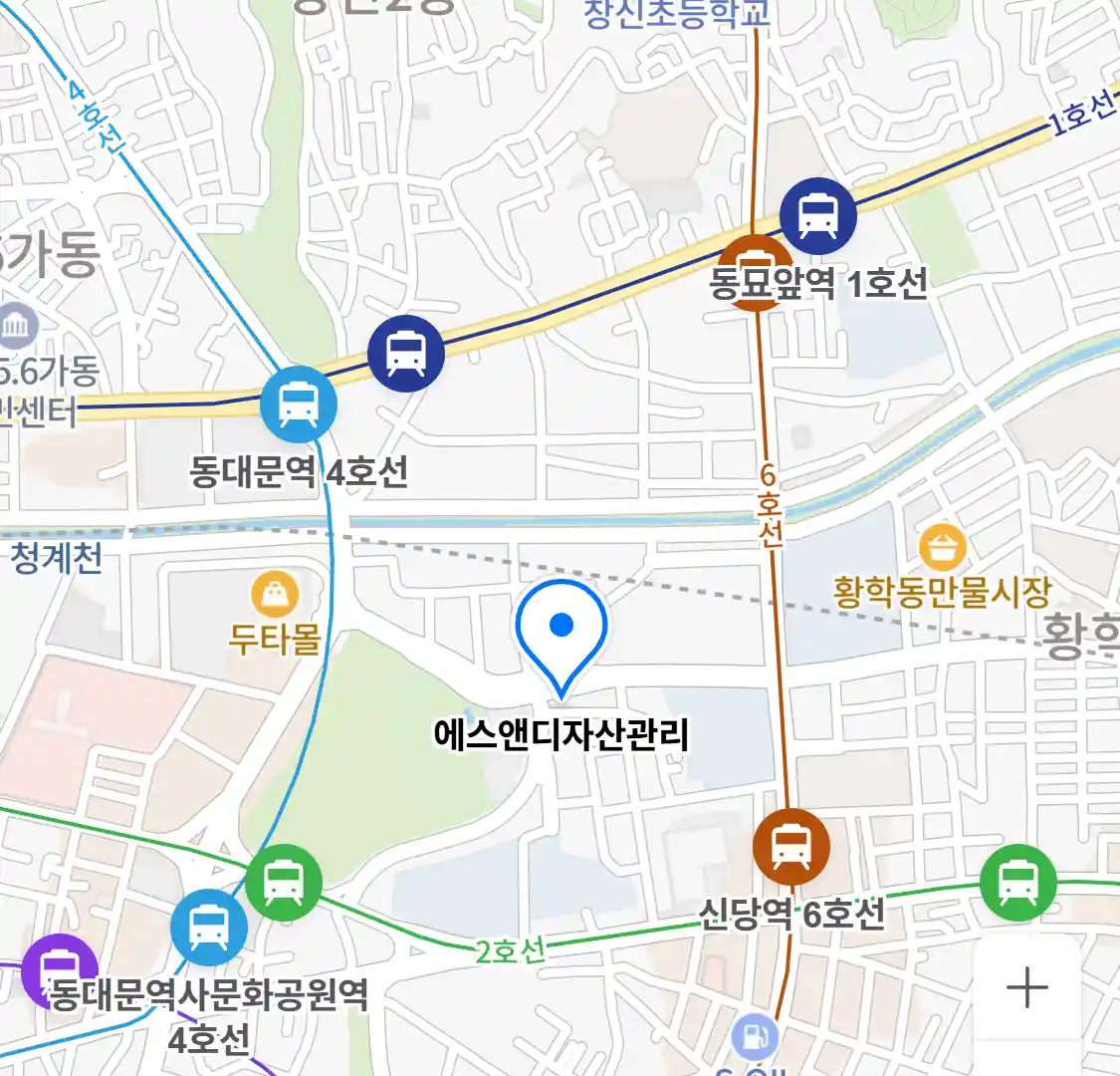 에스앤디자산관리 위치