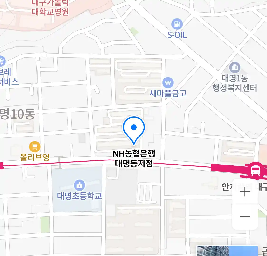 NH농협은행 대명동지점 위치