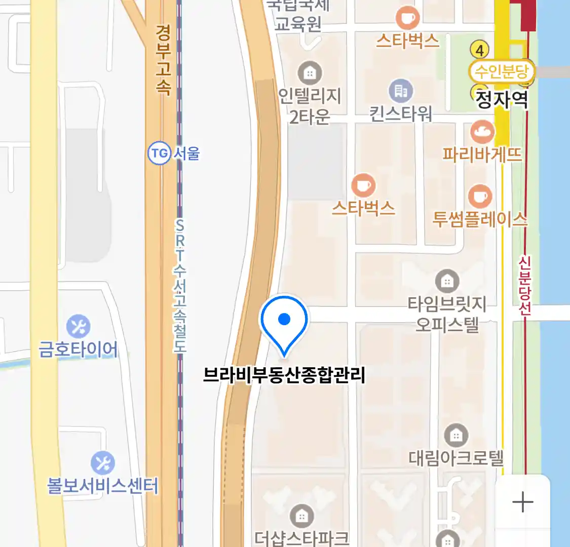 브라비부동산종합관리 위치