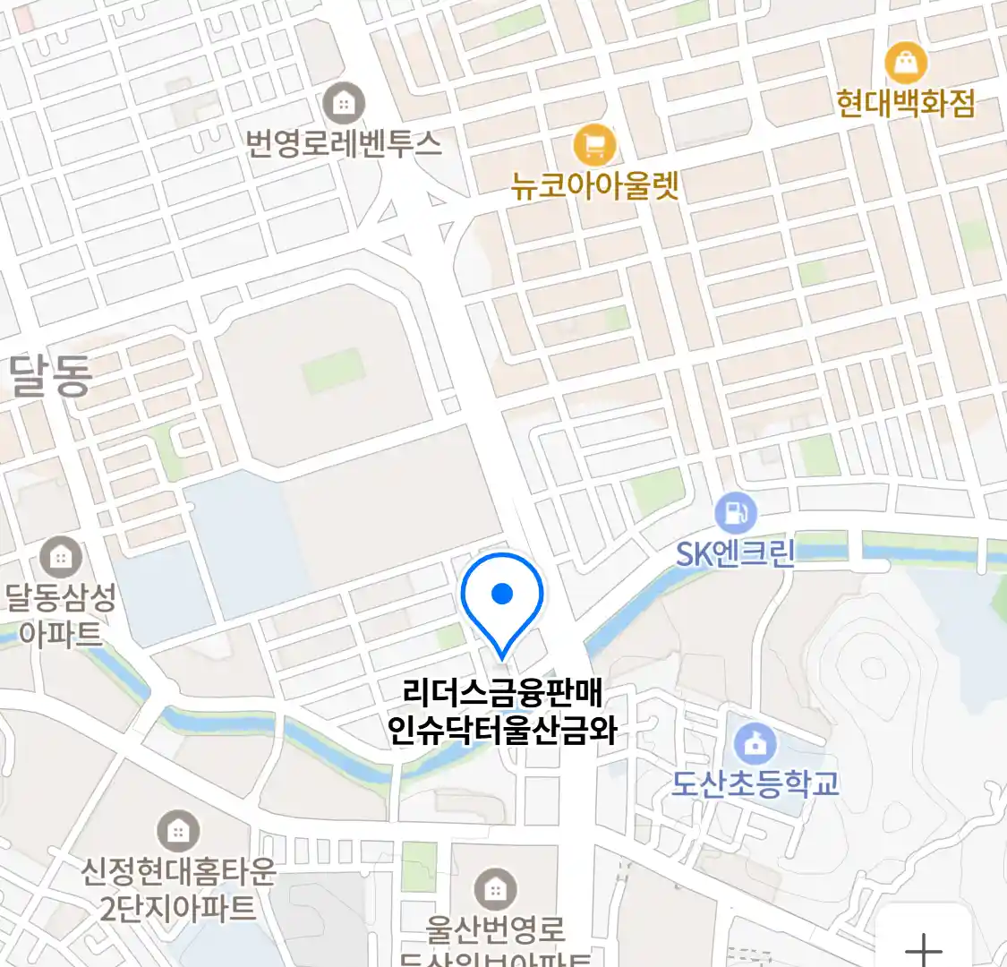 리더스금융판매 인슈닥터울산금와 위치