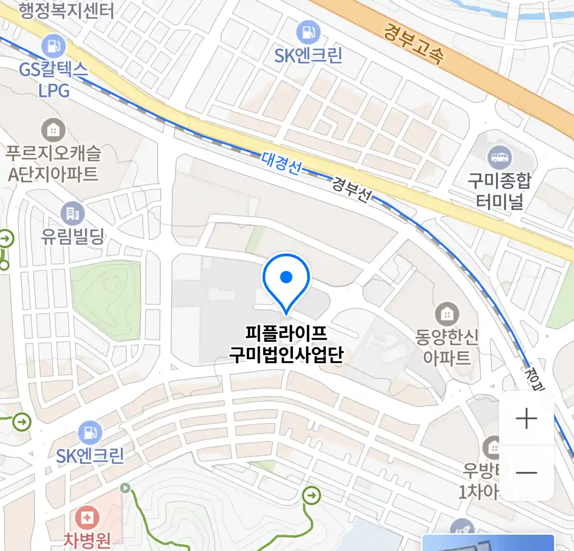 피플라이프 구미법인사업단 위치
