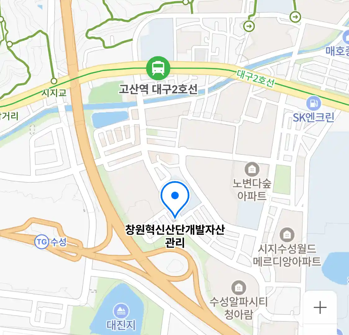 창원혁신산단개발자산관리 위치