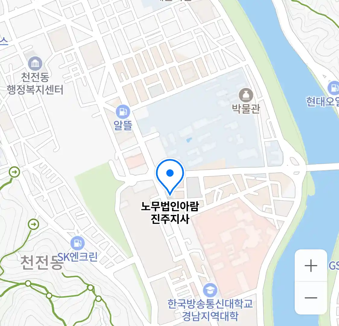 노무법인아람 진주지사 지도