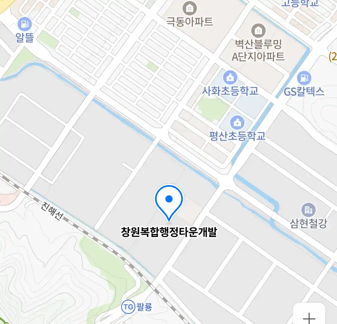 창원복합행정타운개발 위치