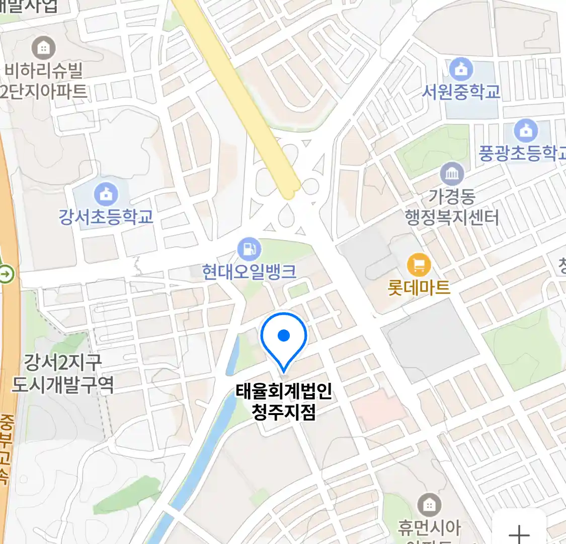 태율회계법인 청주지점 위치