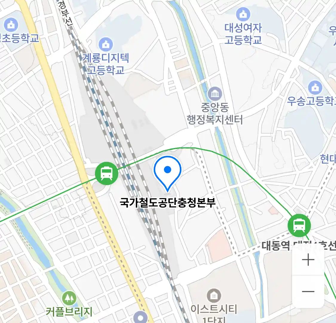 국가철도공단충청본부 위치