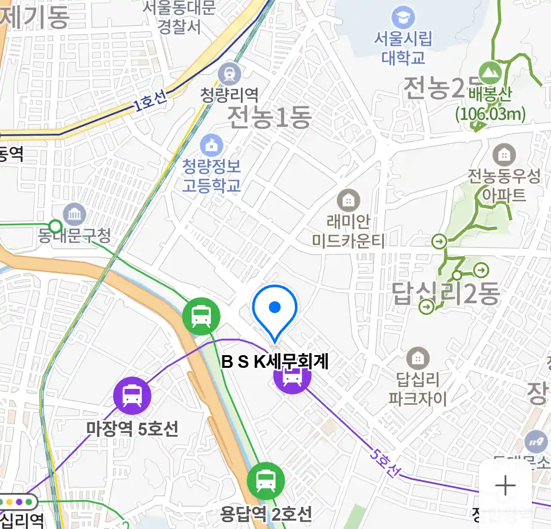 B S K세무회계 위치