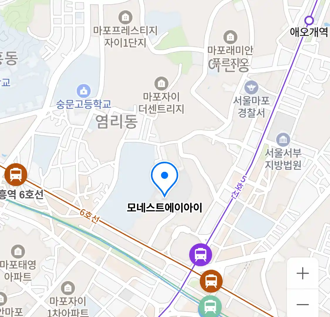 모네스트에이아이 위치