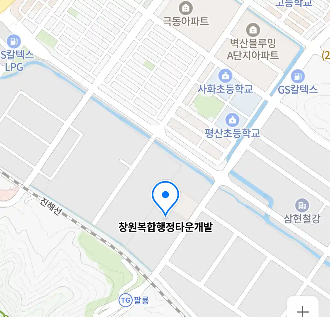 창원복합행정타운개발 위치